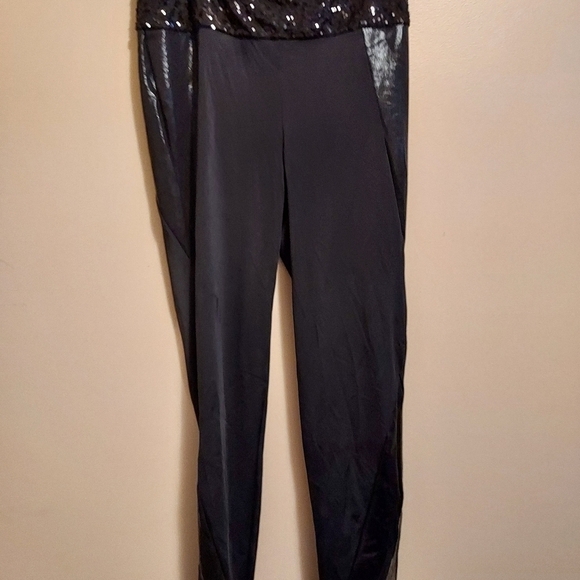 Balera 2 pc dancewear LA (12-14) black shiny set rn#64830 85%nylon 15%spandex - Picture 12 of 13